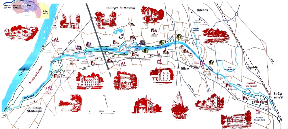 Le Loiret — image carte